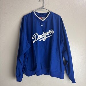 Nike Los Angeles Dodgers Vintage Pullover Windbreaker Jacket Size XL